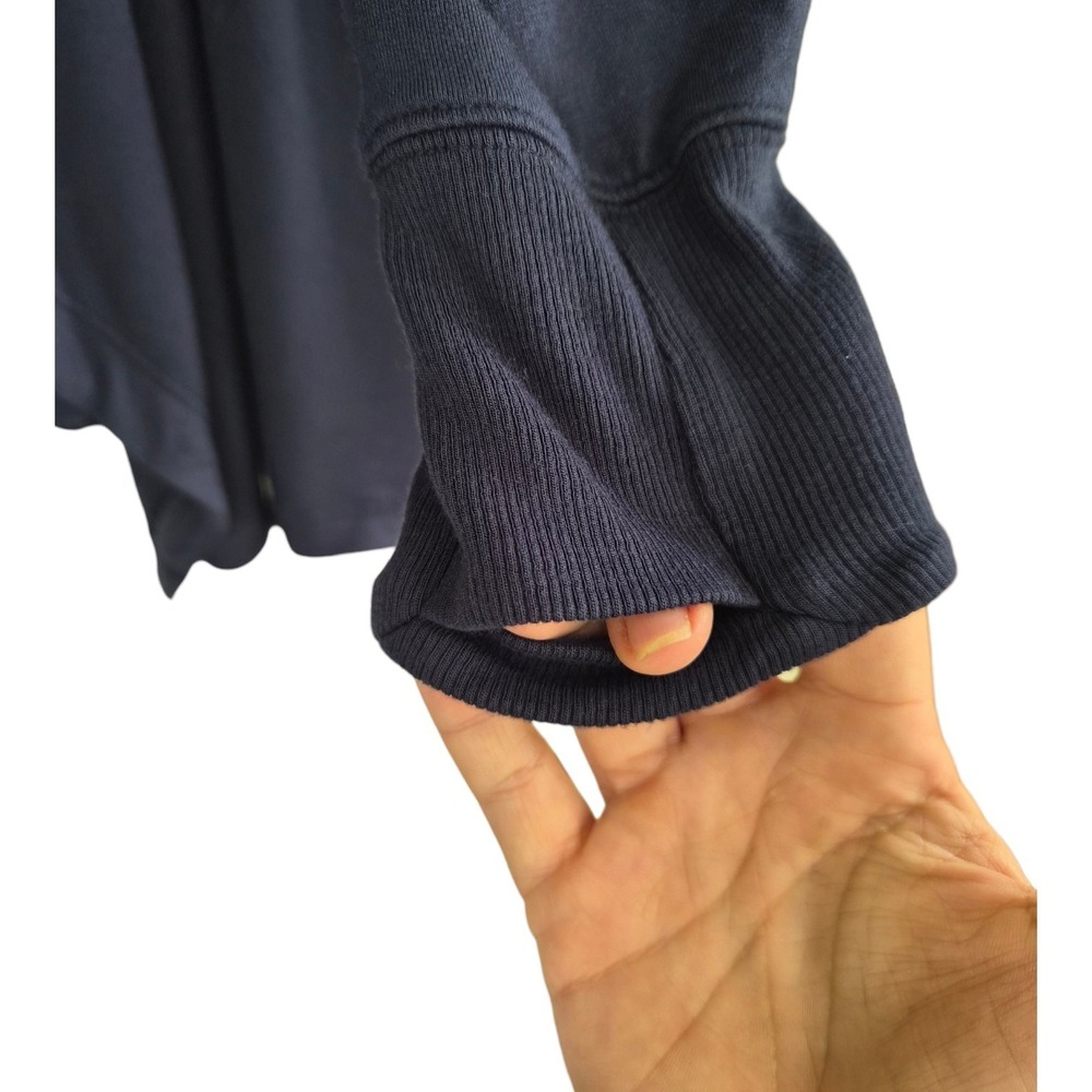 Athleta Pranayama Restore Rib Wrap 3X Dark Navy Blue Tencel Modal Cardigan Soft - Picture 5 of 10